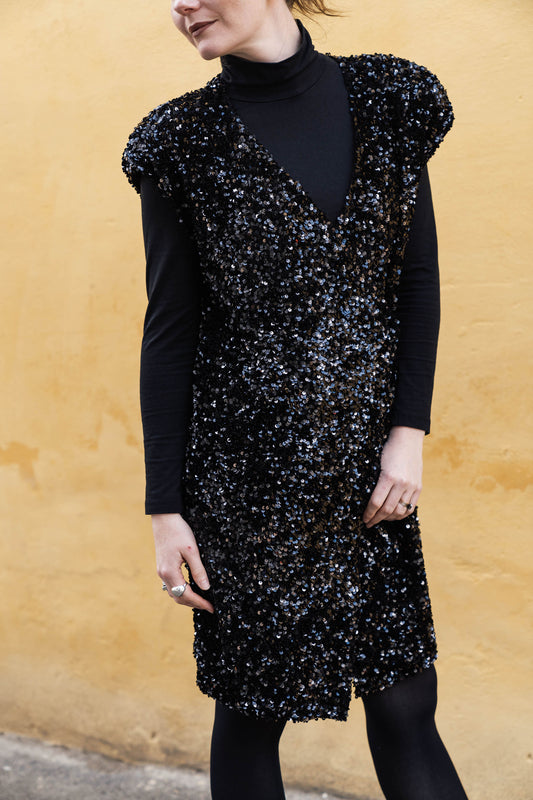 Black Sequin Dress Jacket