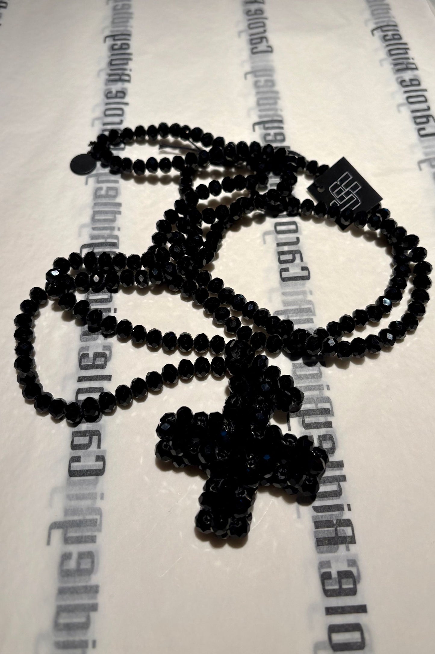 Black Jet Loop Necklace