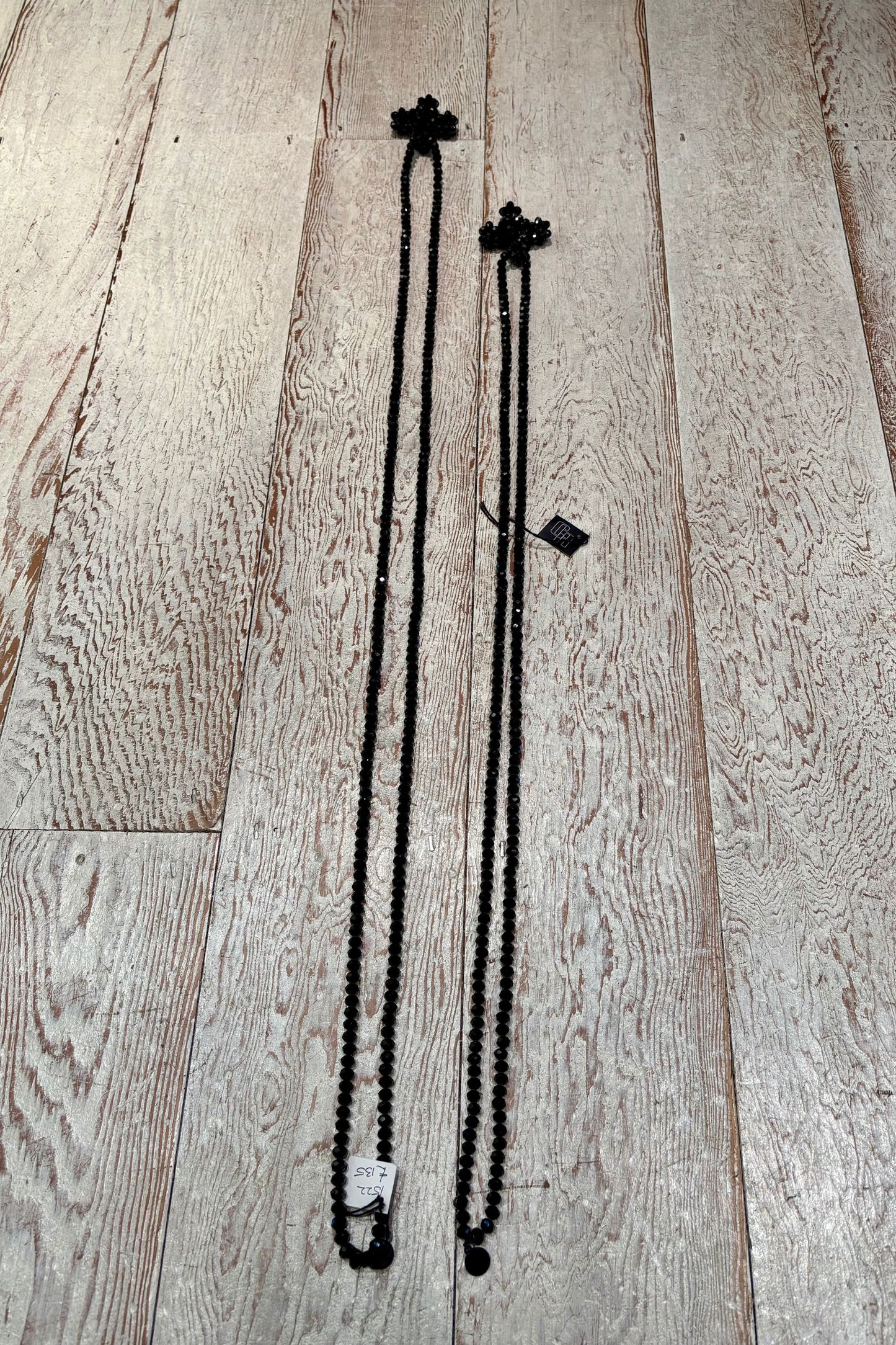 Black Jet Loop Necklace