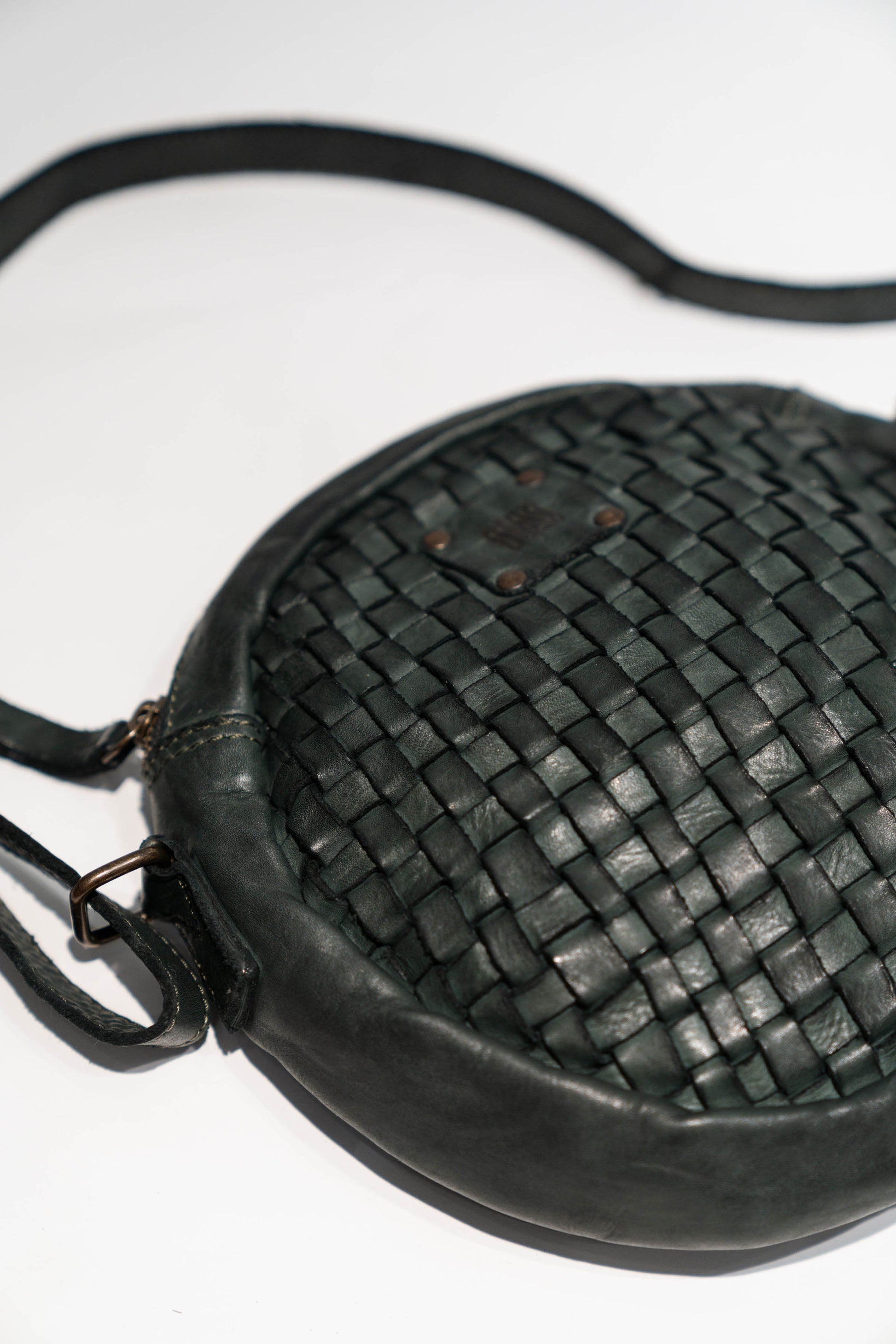 Woven Circle Crossbody